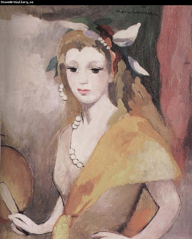 Marie Laurencin Younger female holding the fan